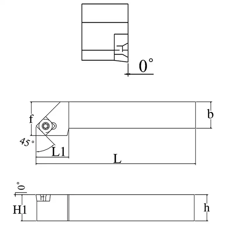 Gaobey 45/°SSSCL 1212H09 Index External Lathe Turning Holder For SCMT inserts