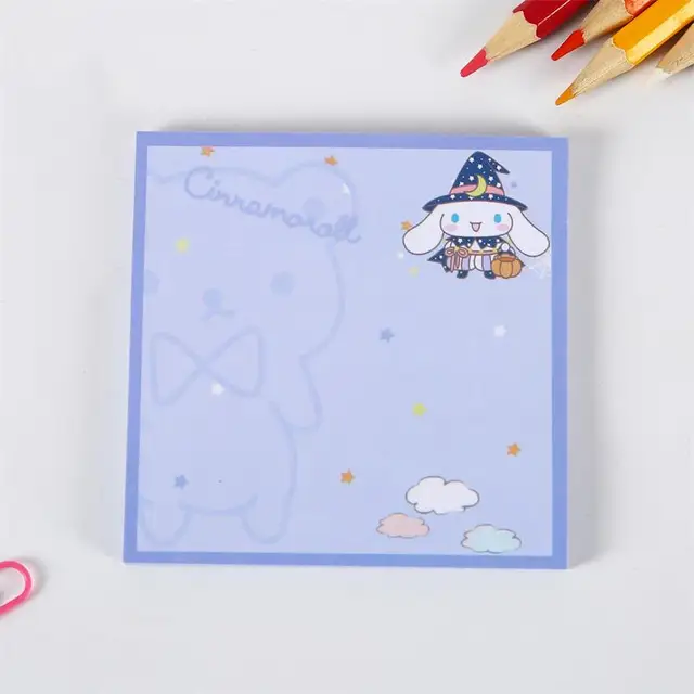 Korean Ins Not Sticky Memo Pads Cartoon Cute Student Message Stationery Office Learn Simple Planner Label Paper Kawaii Tearable Blue Rabbit 1