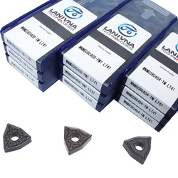 10 pces WNMG080408 TM WNMG080408 PM1 WNMG080404 TM lt41 carboneto de inserção de alta qualidade ferramenta de torneamento de metal externo cnc fresa