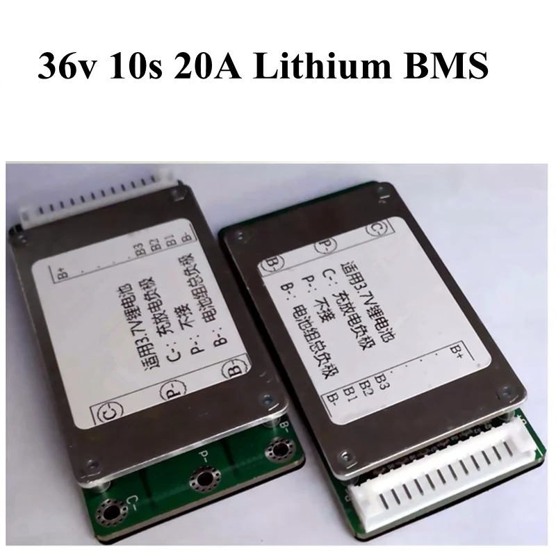 

10S 36V Lithium Battery Pack Protection Plate with A Balanced 36V Electric Car Lithium Protection Board 20A 36V BMS Modules