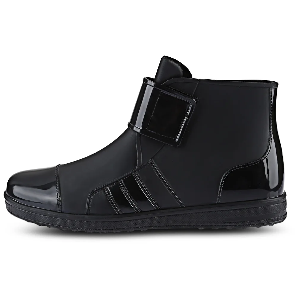 

2017 New Style Rain Boots Men's Korean-style Fashion Waterproof Anti-slip Comfortable Short Low Top Plastic Work Shoe Cover Rain