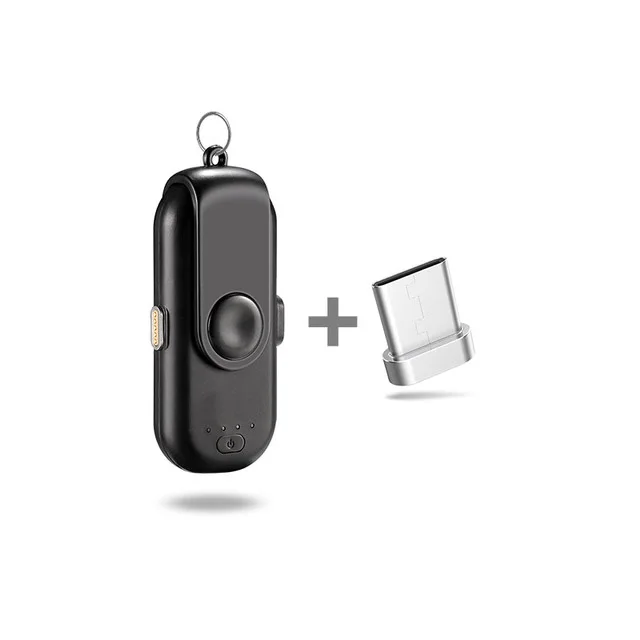 Black TypeC Портативное магнитное зарядное устройство для iPhone Micro usb type C мини магнитное зарядное устройство - Цвет: Black TypeC