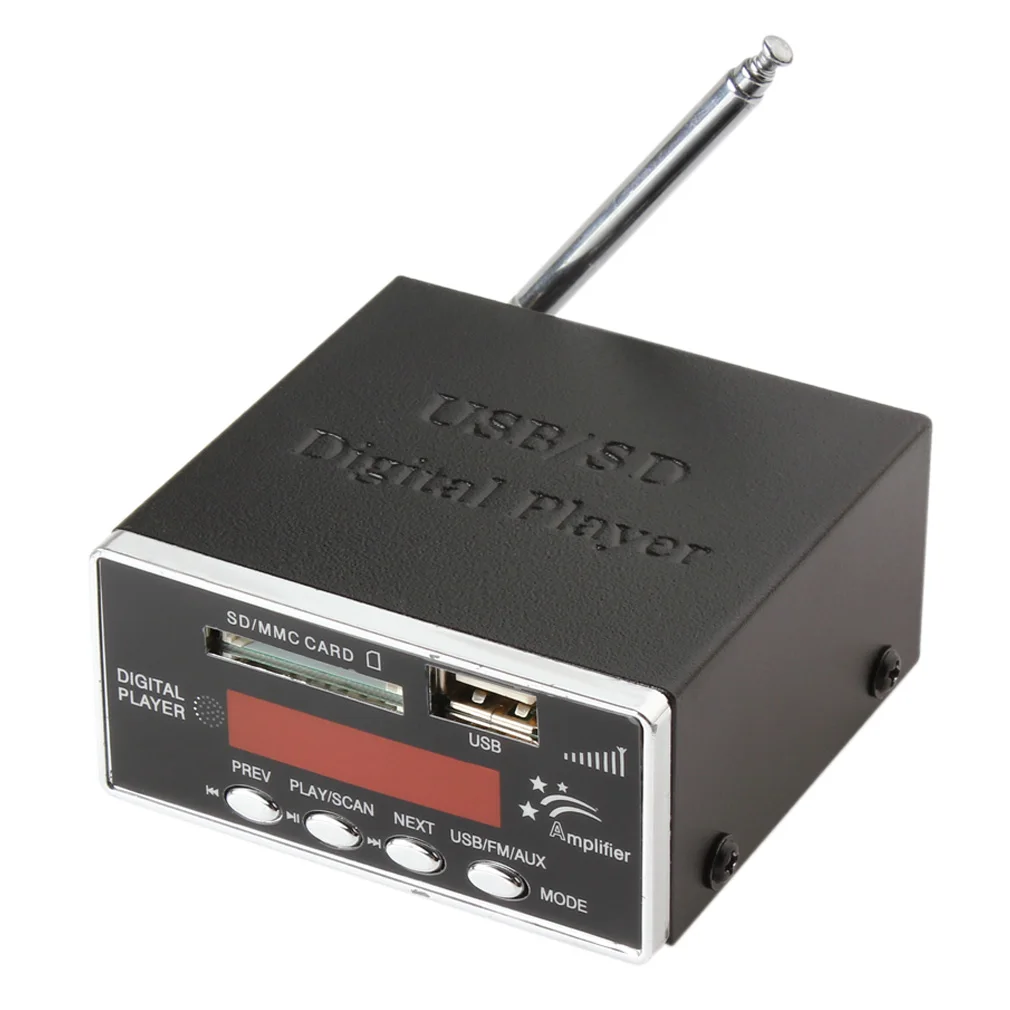 12V Auto Car Power Amplifier MP3 SD USB Audio Player Reader FM Radio 4-Electronic Keypad Support USB SD MMC Card with Remote car stereo amplifier