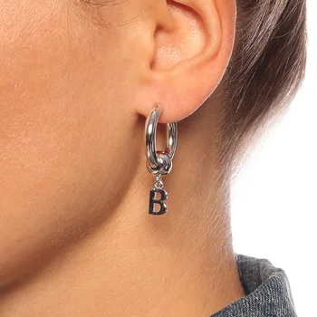 

2020 New Circle BB Home Letter earrings European and American Custom Brass Normcore Style Elegant Ear Ring