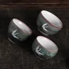 Rui Ching Cheung Crane Tea Cup Handmade Stoneware Kiln Baked Retro Teacup Personal Master Cup Cup Teacups Tea ► Photo 3/5