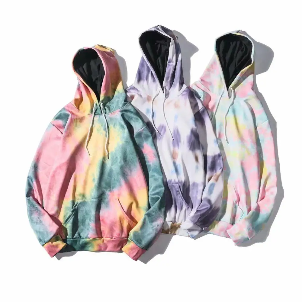 Толстовка Мужская/женская с капюшоном модная уличная одежда принтом Tie Dye