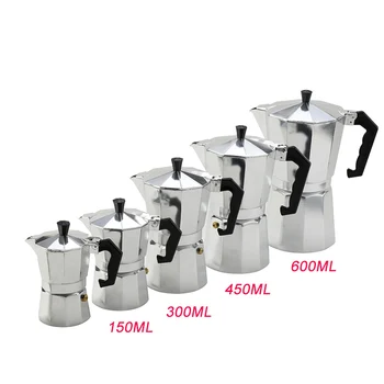 

Coffee Maker Aluminum Mocha Espresso Percolator Pot Coffee Maker Moka Pot 3cup/6cup/9cup/12cup Stovetop Coffee Maker