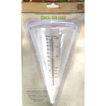 

Conical Rain Meter Gauge Plastic Transparent Measuring Cup For Outdoor Garden Easy To Read Inch And Millimeter Scales