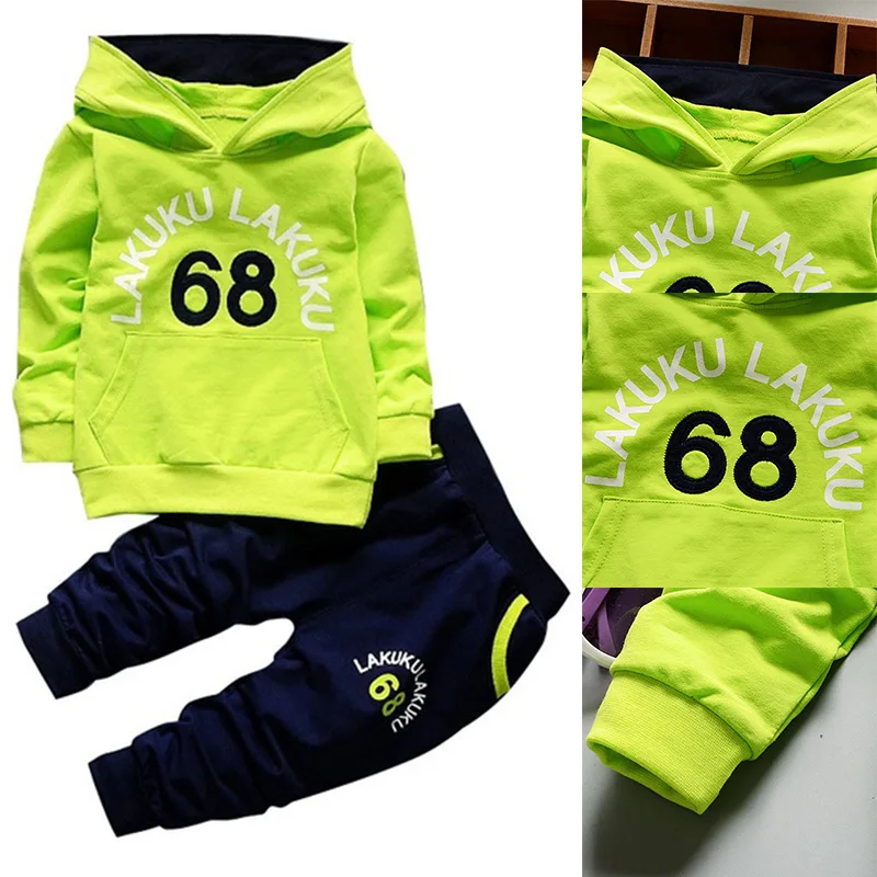 

Children Kids Long Sleeve Hoodie Top with Long Pants Casual for Spring Autumn 998