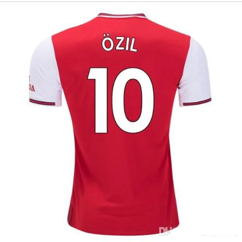 19/20, футбольная рубашка «Arsenal», OZIL, домашняя красная футбольная майка, желтая, LACAZETTE AUBAMEYANG, футболка с коротким рукавом - Цвет: shirt