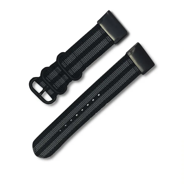 Быстроразъемный спортивный нейлоновый ремешок для часов Garmin Fenix 5/5X Plus/5s/5s Plus/5X/5X Plus, Холщовый ремешок, ремешок для часов - Цвет ремешка: Black Grey