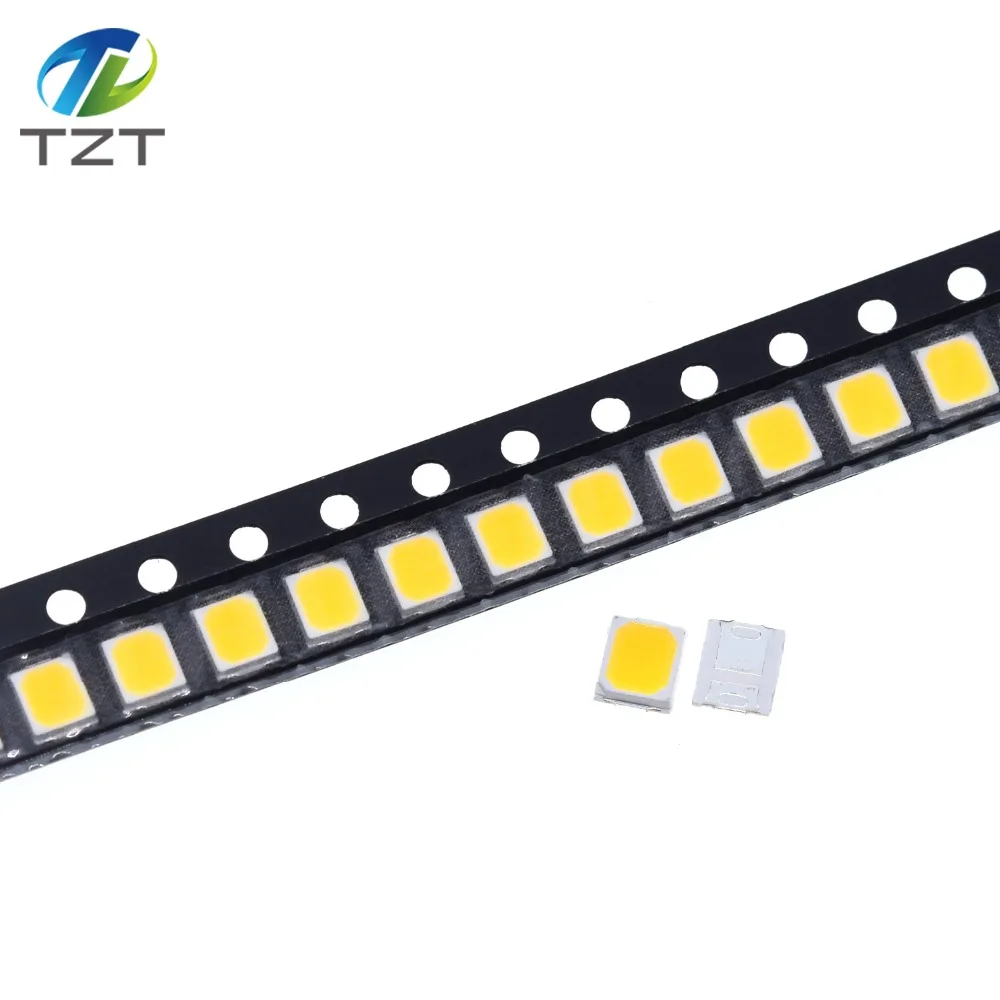 100pcs 0.2W SMD 2835 LED Lamp Bead 20-25lm White/Warm White SMD LED Beads LED Chip DC3.0-3.6V for All Kinds of LED Light