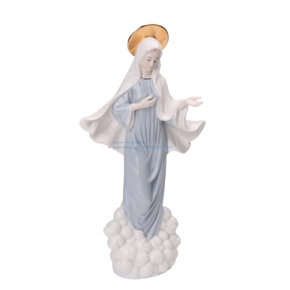 Madonna Blessed Saint Virgin Mary Our Lady of Lourds Holy Statue 
