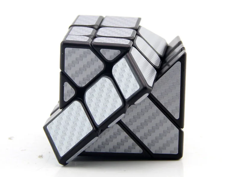 Demon Rubik's Cube класс неравный заказ сдвиг край серебристое Углеволокно Science гладкая гоночная игра Кубик Рубика креативная игрушка