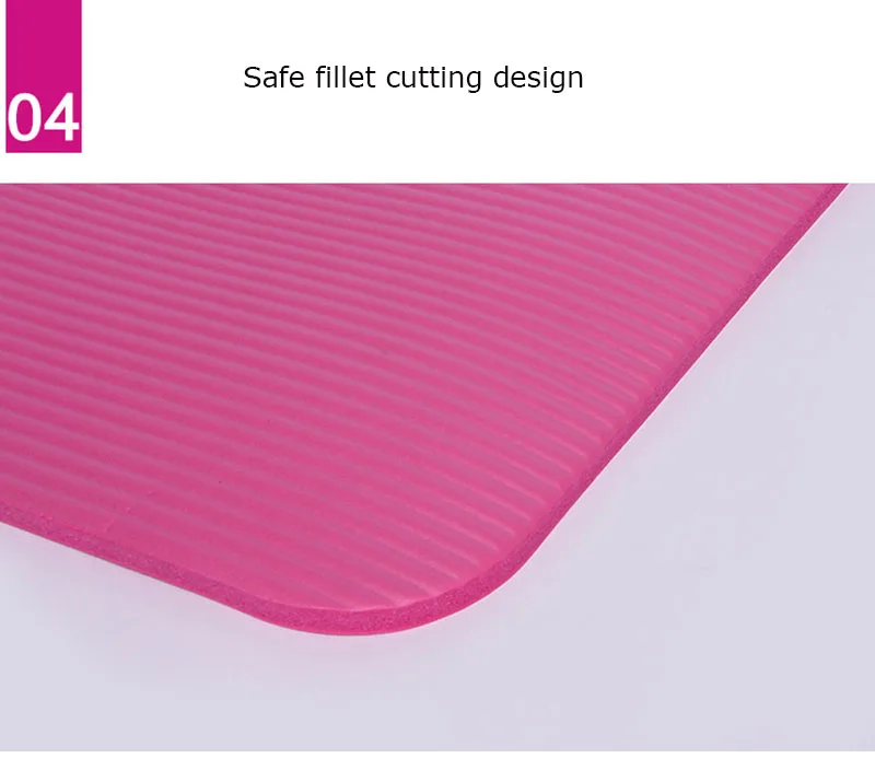 185*80*1cm Yoga Mat Non-slip Foldable workout Pad NBR Thickness Pilates Mat Gym Soft Fitness Mat& Strap