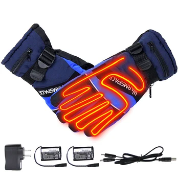

Waterproof Cycling Gloves Motorcycle Heating Skiing Gloves Warm Rechargeable Electric Battery Heated Bike Gloves For Winter
