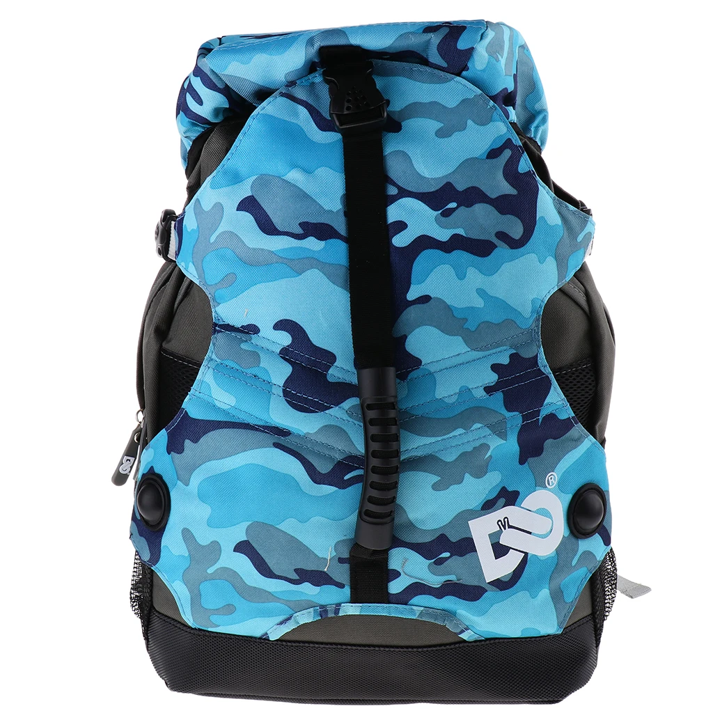 Professional Roller Skates Backpack Inline Skates Skating Shoes Boots Carry Bag Durable Multi-pocket Sports Rucksack Unisex