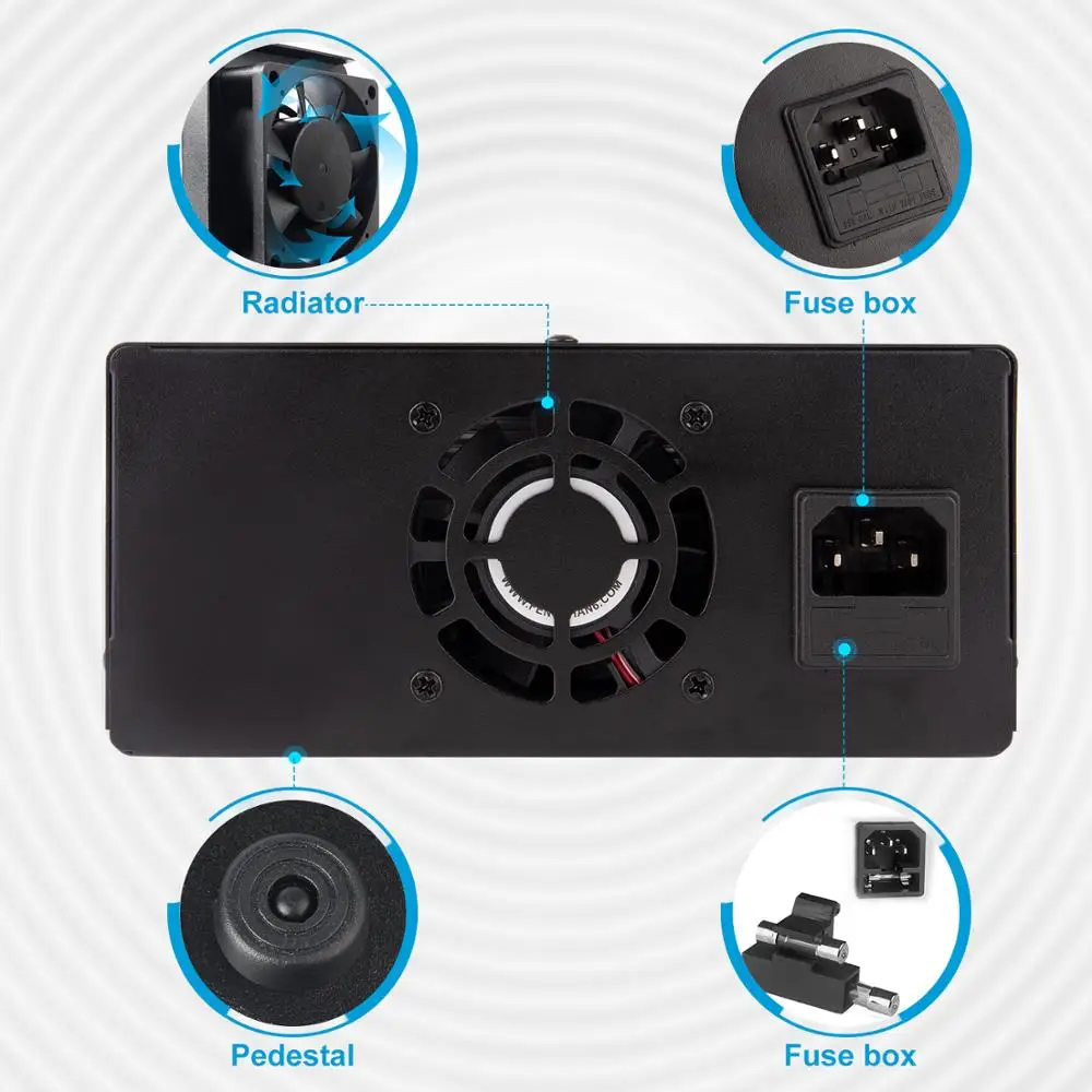 120V 3A Adjustable Power Supply Laboratory Digital Power Supply 30V 10A 60V 5A Bench Source Digital With USB Repair Products-4