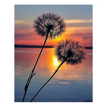 

Love Framed Sunset Diy Painting By Numbers Picture By Acrylic Painting Modern Picture Art Home Decor For Living Room #T2G