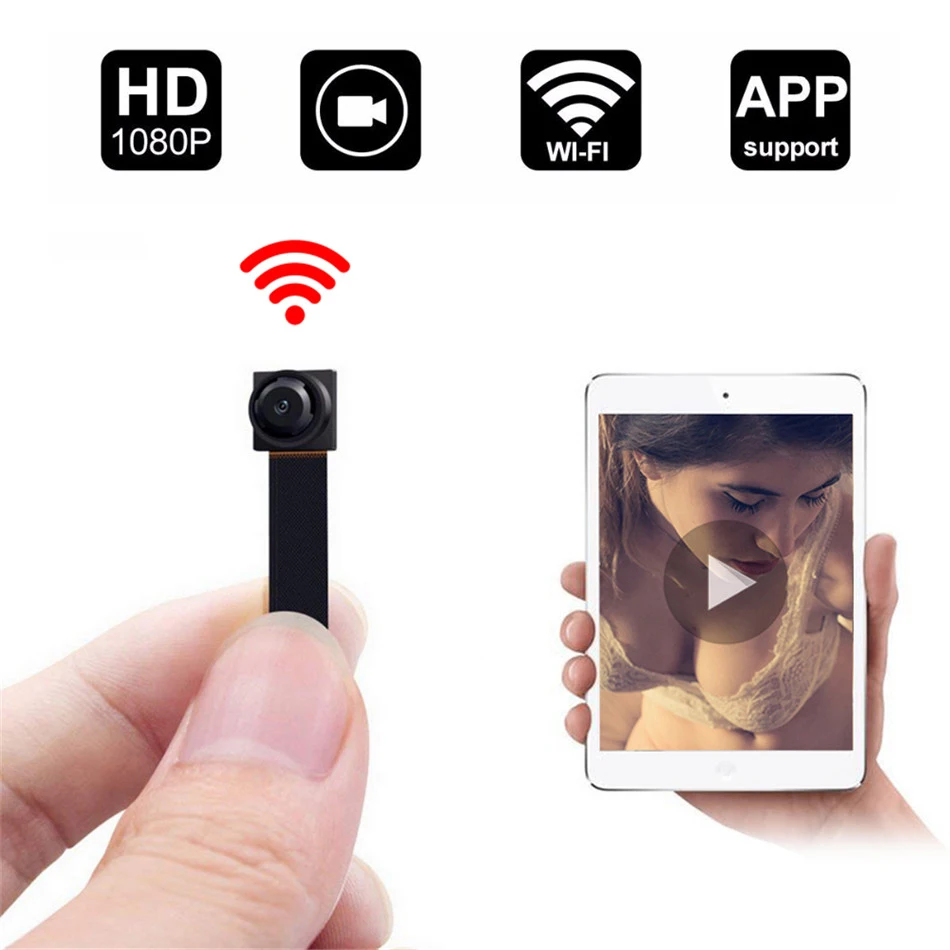 

HD 1080P DIY Portable WiFi IP Mini Camera P2P Wireless Micro webcam Camcorder Video Recorder Support Remote View Hidden TF card