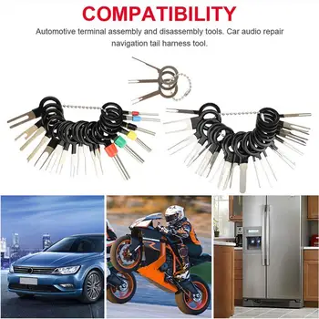 

59Pcs/set Car Terminal Removal Kit Wiring Crimp Connector Extractor Professional Repair Pin Tools Terminal Puller K6S1