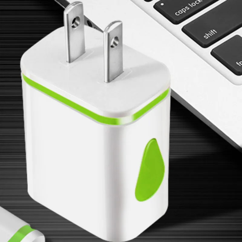 Двойной USB зарядное устройство 5 в 2,4 A быстрая зарядка настенное зарядное устройство адаптер ЕС/США вилка Мобильный телефон для iphone ipad mini samsung Xiaomi - Тип штекера: US plug