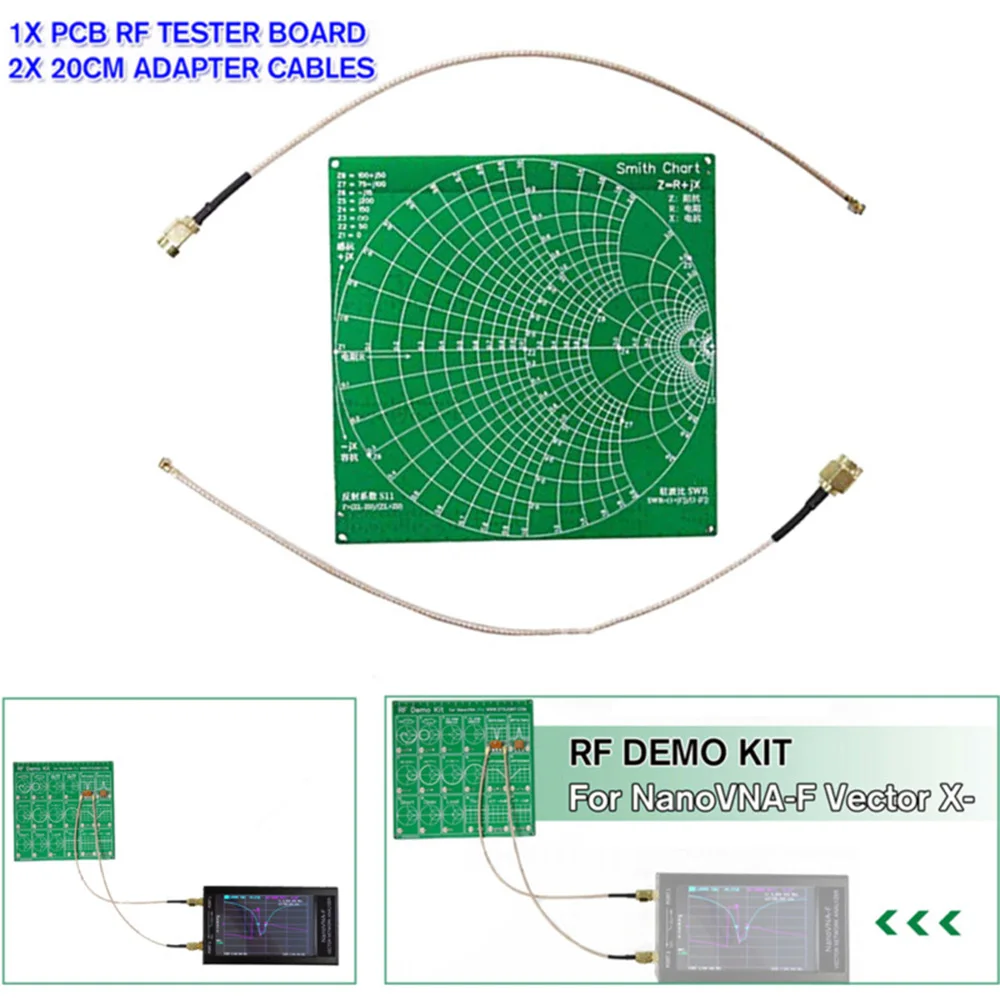 RF Demo Kit Radio Frequency Test PCB Board Filter Attenuator for VNA-F NanoVNA high quality materials, durable and practical RF Demo Kit Radio Frequency Test PCB Board Filter Attenuator for VNA-F NanoVNA high quality materials, durable and practical