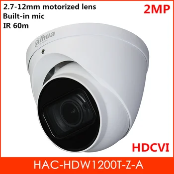 

Original 2MP HDCVI Camera HAC-HDW1200T-Z-A Built-in mic 2.7-12mm Motorized lens Videocam Security camera Survillance camera