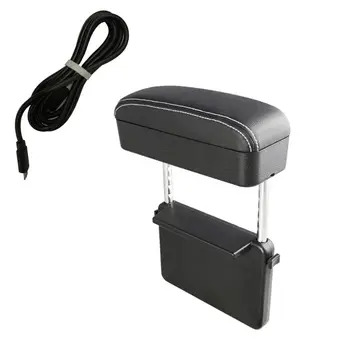 

Hot Selling Upgrade Car Armrest Box Storage Adjustable Car Elbow Support Case with USB Line