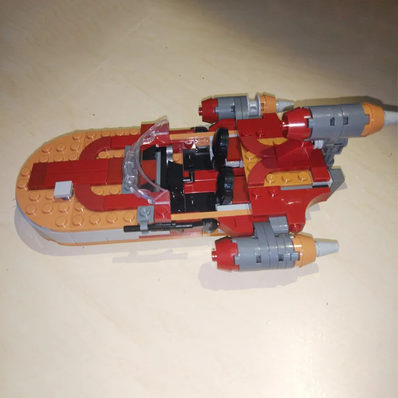 NEW MOC-56436 Space Plan X-34 Soro Suub Tan X-34 Landspeeder Fight DIY Building Blocks Minifigs Scale Airship Bricks Model Toys building block toys building block toy building blocks baseplate building block kits