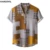 KANCOOL Mens Vintage Ethnic Printed Hawaiian Shirt Turn Down Collar Short Sleeve Button Повседневная Пляжная Рубашка 2020 Свободная блузка