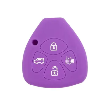 

4 Button Car Remote Control Silicone Protective Sleeve Case For Toyota Remote Control Cover Wear Resistant