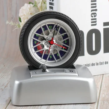 

1PC Tire Shape Engine Sound Seat Clock for Home Office Bedroom Decoration