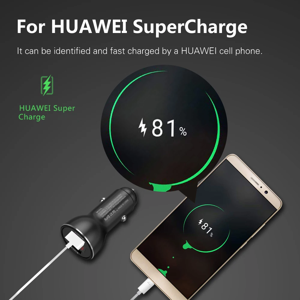 KKMOON Quick Charge Dual USB FCP QC3.0 для Huawei P10 Plus mate 9/10 Pro Honor 8 9 V9