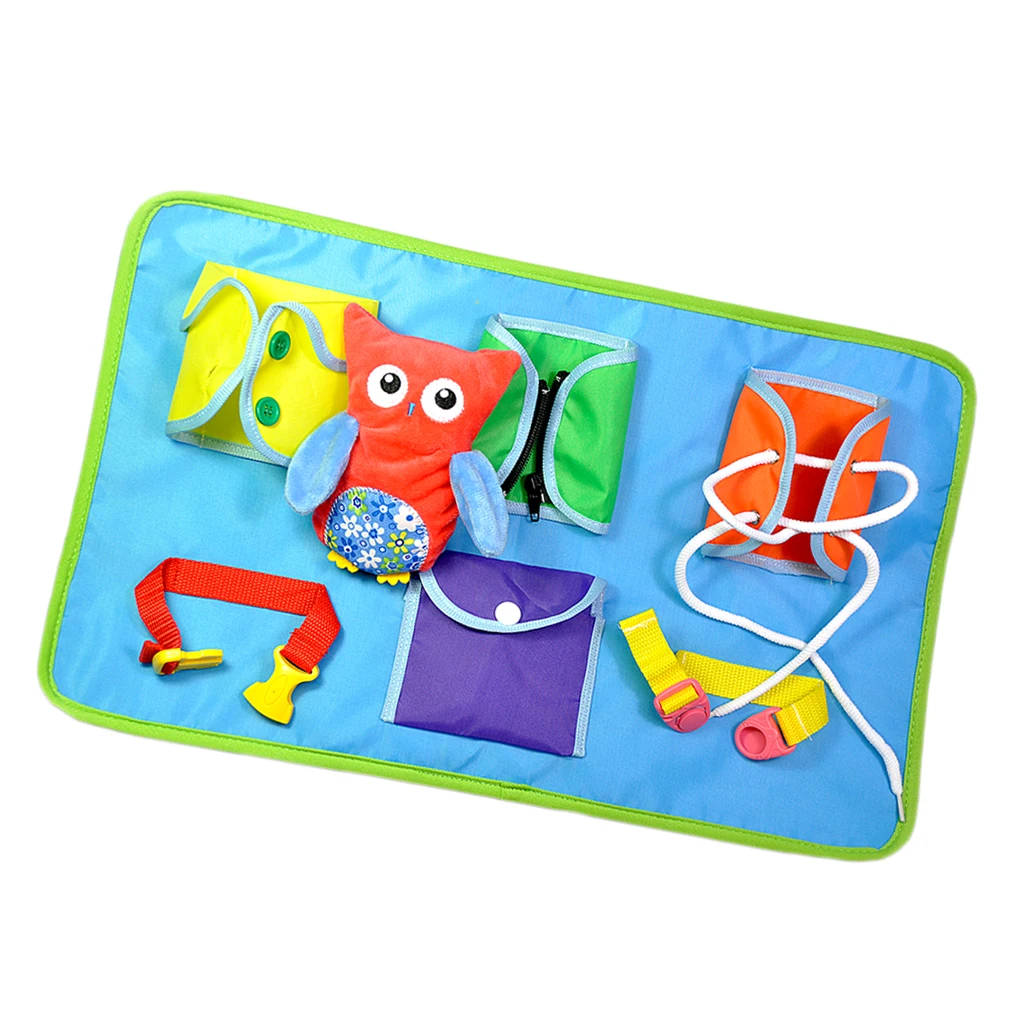 Early Learn Basic Life Skills , Learn to Dress Board , Kids Baby Toy