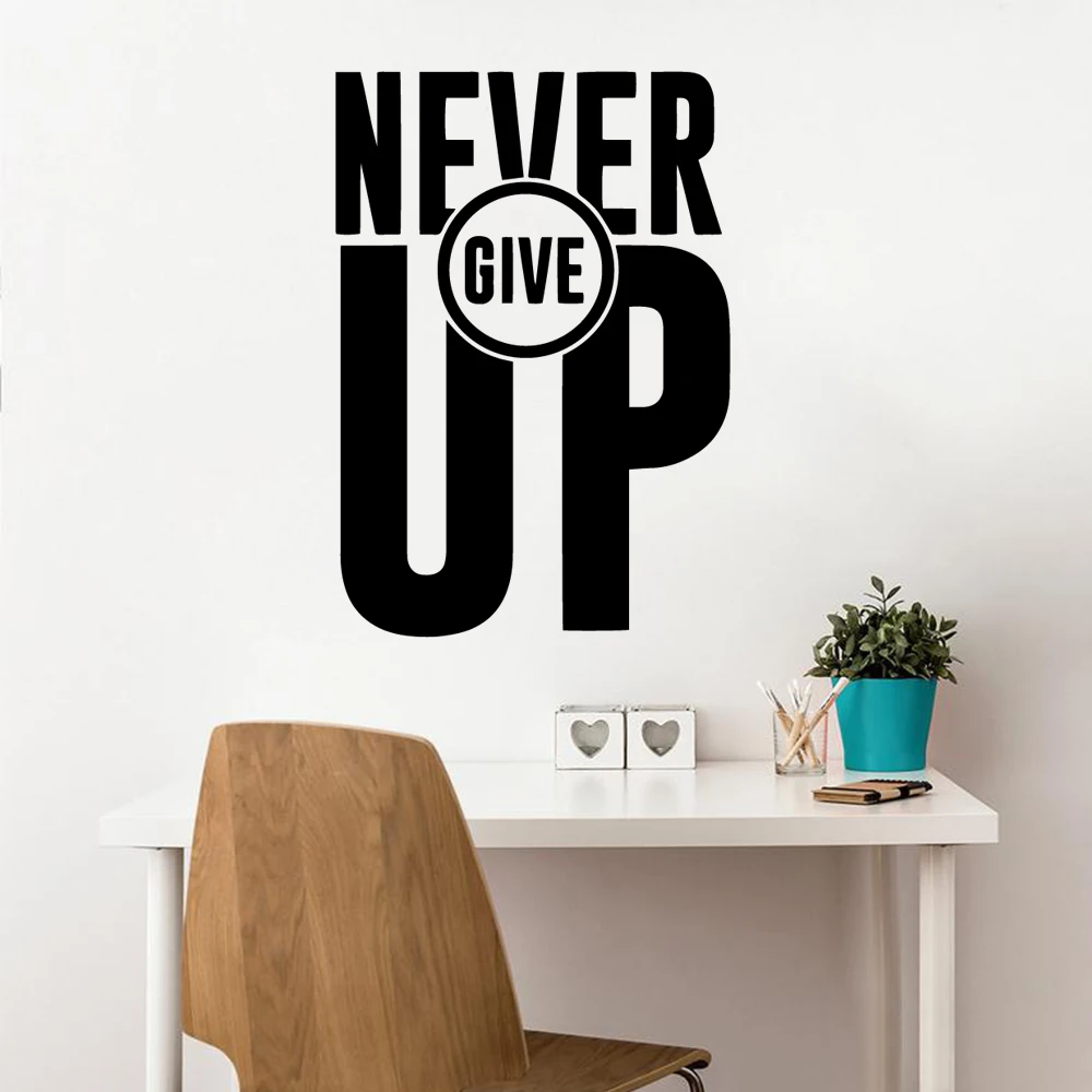 Quote Motivational Sentence Wall Stickers Art Wallpaper For Living Rooms Bedroom Decoration Accessories Murals