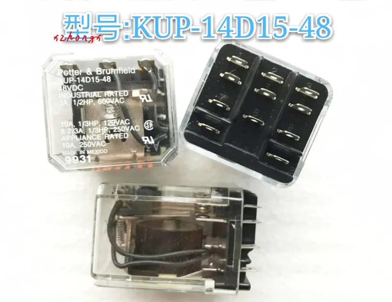 Новое оригинальное промежуточное реле KUP-14D15-48 VDC 11 Pin 3 открытый 3 закрытое место