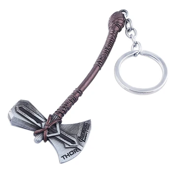 

Avengers Endgame Thor Stormbreaker Keychain Cosplay Prop Metal Accessories Key Chain Keyring Storm axe Thor Odinson