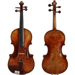 Floraparts 4/4 Violin Copy Guarneri Del Gesu Cannon II 1743 100% Handmade Oil Varnish With Foam Case Pernambuco Bow FPVN09
