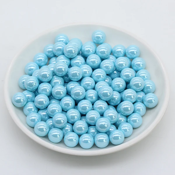 blue lake 50 p, 6 мм, 8 мм, 10 мм, без отверстия, круглый корпус, жемчуг, свободные акриловые амулеты, конфетные украшения, бусины, сделай сам, ремесло, изготовление ювелирных изделий, много цветов - Цвет: blue lake