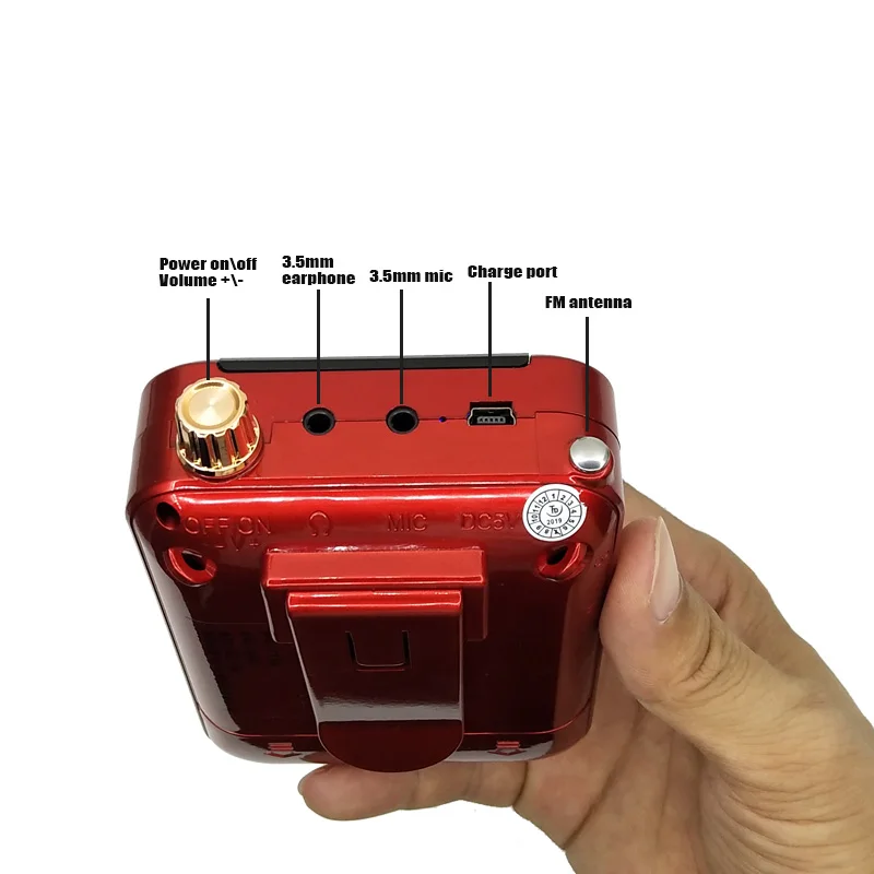 30 Вт портативный Bluetooth динамик беспроводной Мегафон громкоговоритель USB TF FM рекордер усилитель голоса микрофон для учителя