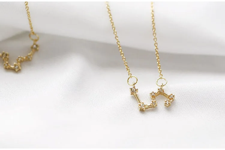 San Accessories Europe And America Star Rain Wish 100 Kind Language Chinese Zodiac Pendant Choker Necklace Women's 284