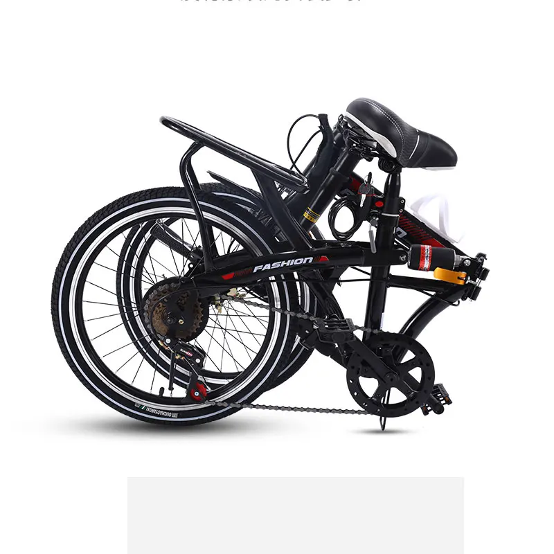 Folding Bicycle 16/20 inch Small Mini Ultra Light Portable Variable Speed Shock Absorption Adult Bike Folding Bicycle 16/20 inch Small Mini Ultra Light Portable Variable Speed Shock Absorption Adult Bike