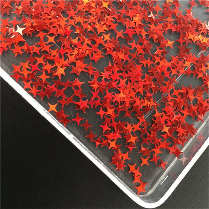 30g/Lot 5mm Cross Star Loose Sequins Glitter Paillettes For DIY Nail Craft,Slime Making, Wedding Decoration confetti Wholesale