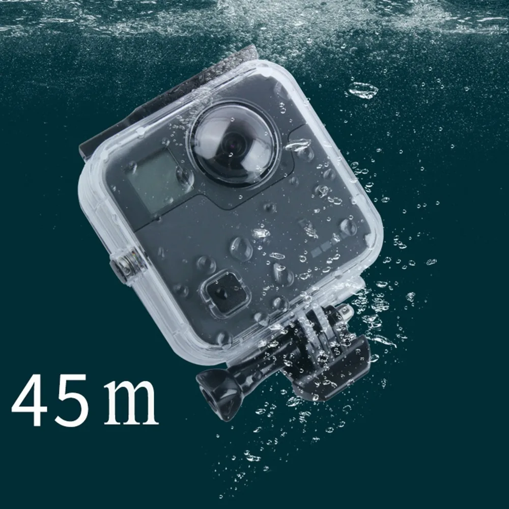 Capa à Prova D'água para Gopro Acessórios para Mergulho Proteção à Prova Câmera de 360 Fusão Graus D'água 45m - Image 6