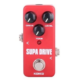 

1Pc Supa Drive Effects Pedal Aluminum Alloy Overload Ture Bypass Booster Guitar Effects Pedal for Guitar Bass Musical Instrument