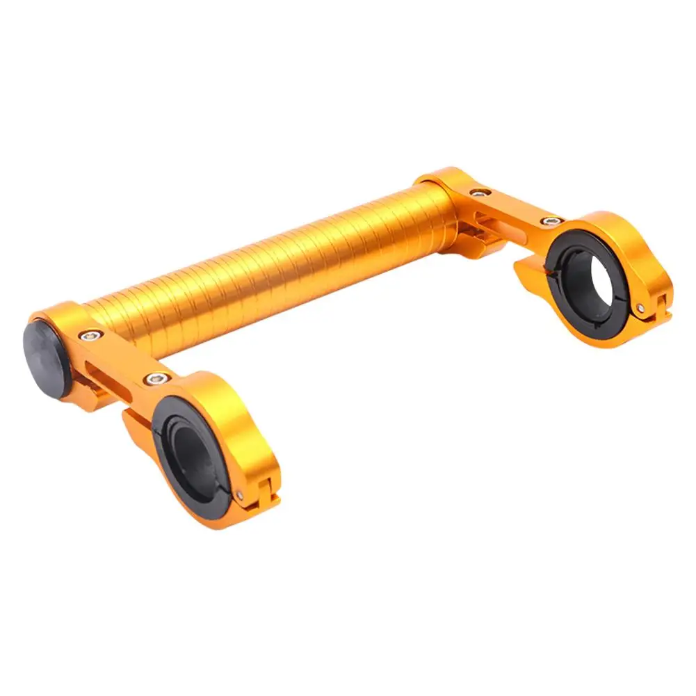 Gold Велосипедная из алюминиевого сплава руль удлинитель Кронштейн-держатель для лампы удлинитель крепление регулируемые велосипедные аксессуары - Цвет: Gold