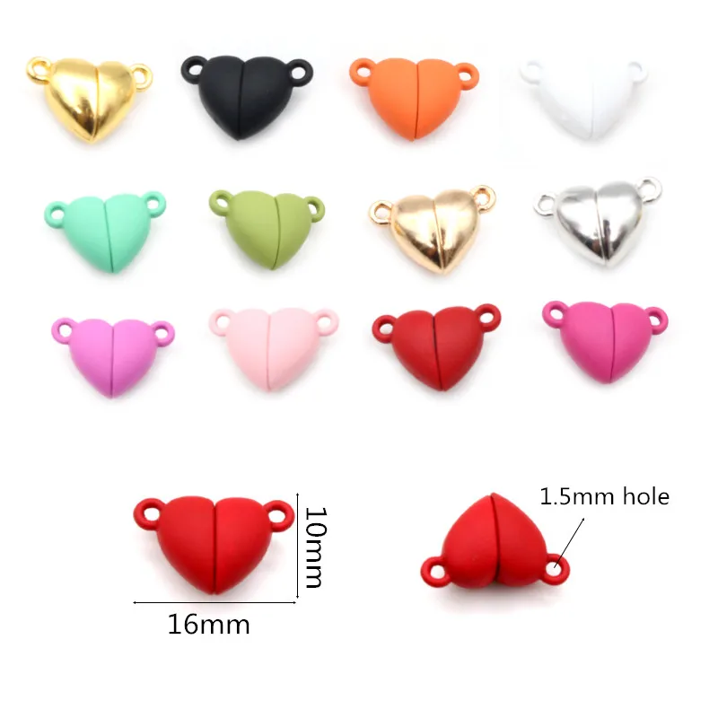 5 Sets Love Heart Round Shaped Magnetic Connected Clasps Beads Charms End Caps for DIY Couple Bracelet Necklace Making 4 Hd1bf99fa61f942a39a9c0404cafabf66X