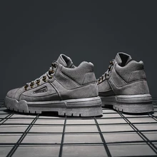 Зима Новинка для мужчин, мужские тёплые ботинки с высокими берцами обувь British Wind теплые ботинки на хлопковой подкладке; инструменты для военных сапог высокое