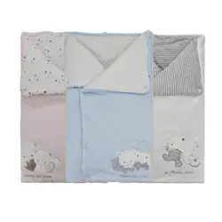 Winter Warm Newborn Baby Swaddle Wrap Sleeping Bags Infant Button Cartoon Swaddling Stroller Wrap Toddler Blanket Sleeping Bags
